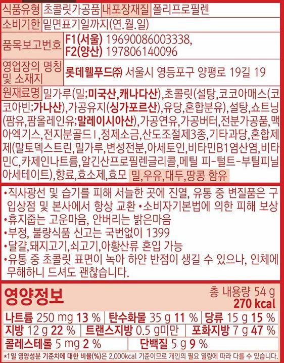 [롯데웰푸드] 제과 세트